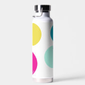 Aangepaste tekst Gepersonaliseerde monogramcirkels Waterfles (Rechts)