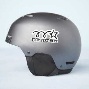 Aangepaste tekst gepersonaliseerde vallende ster v sticker