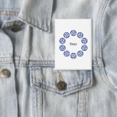Aangepaste tekst gepersonaliseerde volleybal button (Insitu)