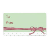 Aangepaste tekst geplaatst met een boog etiket (Voorkant)