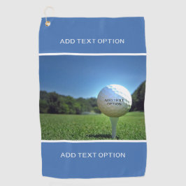 Aangepaste tekst Golf Drive Blue Golf Towel Golfhanddoek