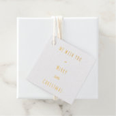 Aangepaste Tekst Goud Rood Vrolijk kerstfeest Bedankjes Labels (Met doos)