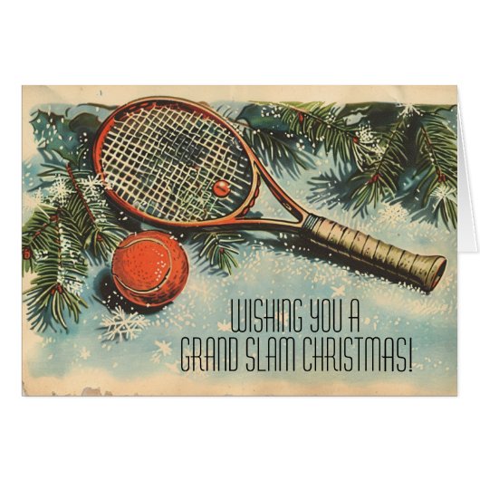 🎾🎄Aangepaste tekst, GRAND SLAM KERST! (Voorkant Horizontaal)
