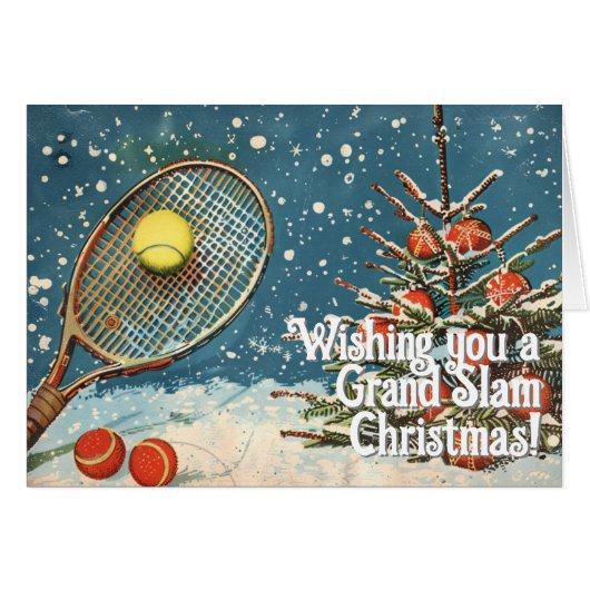 🎾🎄Aangepaste tekst, GRAND SLAM KERST! (Voorkant Horizontaal)
