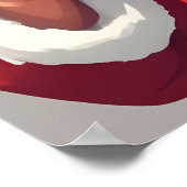 Aangepaste tekst Grappig Drink Kerstman Poster (Hoek)