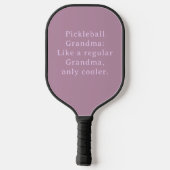 Aangepaste tekst Grappige oma Pickleball Paddle (Achterkant)
