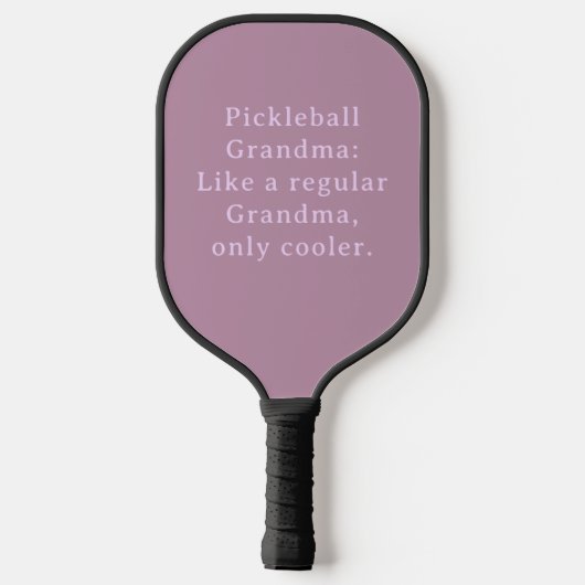 Aangepaste tekst Grappige oma Pickleball Paddle (Achterkant)