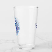 Aangepaste tekst Grieks patroon Evil Eye Nazar Glas (Links)