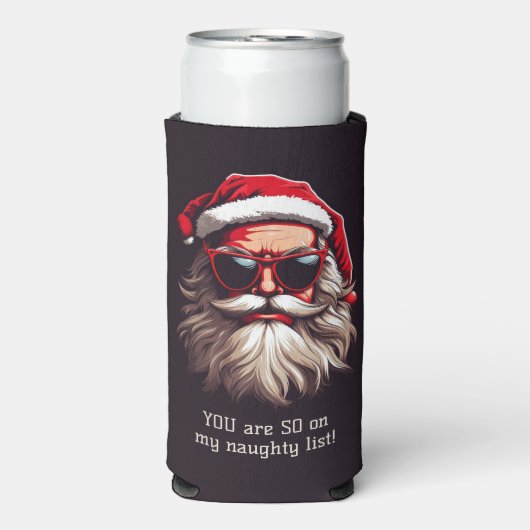 Aangepaste tekst Grumpy Santa (Seltzer Voorkant)