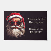 Aangepaste tekst Grumpy Santa Deurmat (Voorkant)