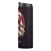Aangepaste tekst Grumpy Santa Thermosbeker (Geroteerd rechts)