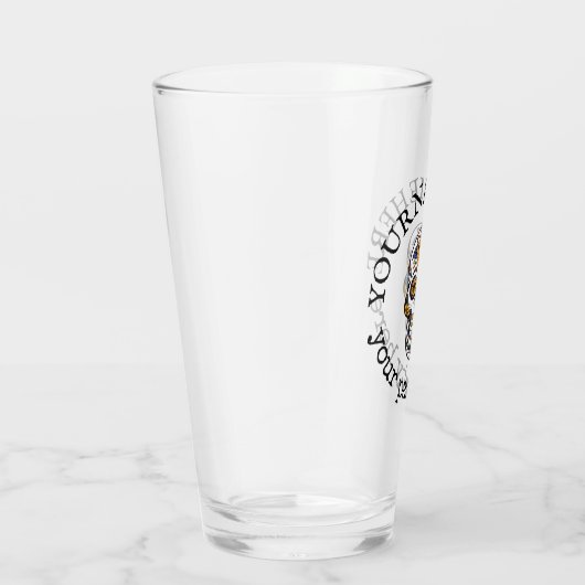 Aangepaste tekst halloween Sugar Skull Beer Glas (Rechts)