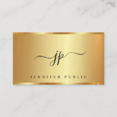 Aangepaste Tekst Hand Geschrift Monogram Glamour G Visitekaartje (Voorkant)