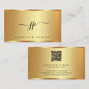 Aangepaste Tekst Hand Geschrift Monogram Glamour G Visitekaartje