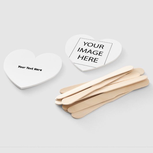 Aangepaste tekst handwaaier (Niet-gemonteerd)