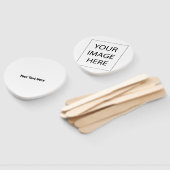 Aangepaste tekst handwaaier (Niet-gemonteerd)