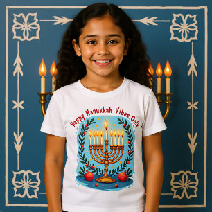 Aangepaste tekst Hanukkah Feest van Plezier T-shirt