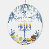 Aangepaste tekst Hanukkah Harmony Keepsake Keramisch Ornament (Links)