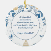 Aangepaste tekst Hanukkah Harmony Ornament (Achterkant)