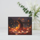 Aangepaste tekst 🤩 Happy Diwali Briefkaart (Staand voorkant)