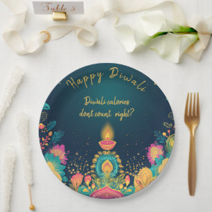 Aangepaste tekst, Happy Diwali Papieren Bordje