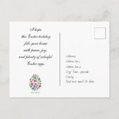 Aangepaste tekst, Happy Easter (folklore) Briefkaart (Achterkant)