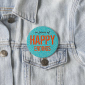 Aangepaste tekst Happy Endings Ronde Button 7,6 Cm (In situ)