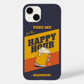 aangepaste tekst happy hour Case-Mate iPhone case (Achterkant)
