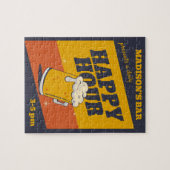 aangepaste tekst happy hour legpuzzel (Horizontaal)