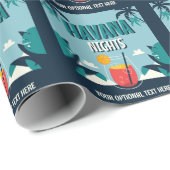 Aangepaste tekst "Havana Nights" Cadeaupapier (Rol Hoek)