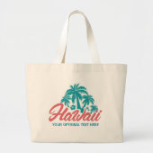 Aangepaste tekst Hawaii-canvas tassen (Voorkant)