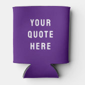 Aangepaste tekst hier Purper Blikjeskoeler (Voorkant)
