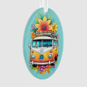 Aangepaste tekst Hippie Van Ornament (voorkant)