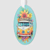Aangepaste tekst Hippie Van Ornament (voorkant)