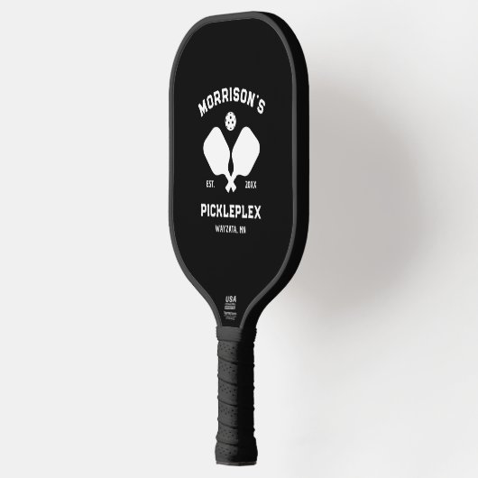 Aangepaste tekst Home Court Pickleball Paddle (Links)