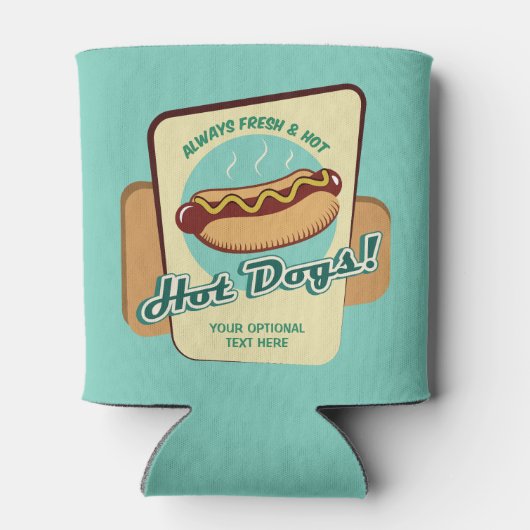 Aangepaste tekst Hot Dog Blikjeskoeler (Achterkant)