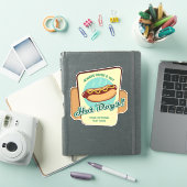 Aangepaste tekst Hot Dog Sticker (iPad Cover)
