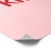 Aangepaste tekst Hot Pepper Chef Poster (Hoek)