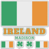 Aangepaste tekst Ierland Sticker (Voorkant)