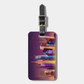 Aangepaste tekst Illustratie New York City Bagagelabel (Voorkant verticaal)