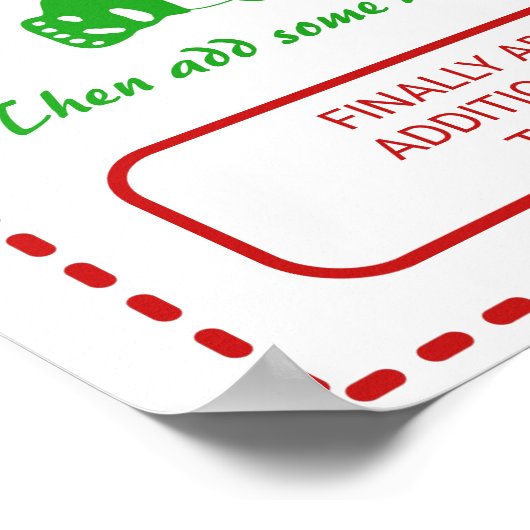 Aangepaste tekst in het menu Chinees Restaurantmen Poster (Hoek)