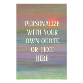 Aangepaste tekst inspirerend muurkunst foto afdruk (Voorkant)