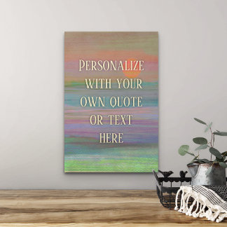 Aangepaste tekst inspirerend muurkunst foto afdruk