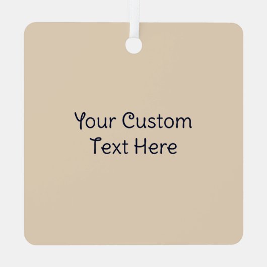 Aangepaste tekst Japans bloemmotief Metalen Ornament (Achterkant)