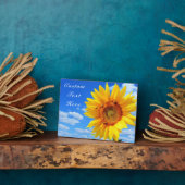 Aangepaste tekst Kaart - Zonnebloem en bijen in de Fotoplaat (Zijkant)
