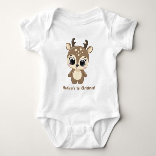 Aangepaste tekst kerstcadeau romper (Voorkant)