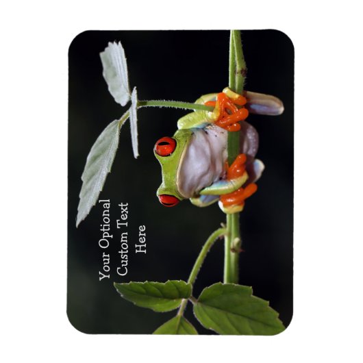 Aangepaste tekst kikker magneet (Verticaal)