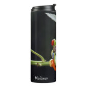 Aangepaste tekst kikker thermische trommel thermosbeker (Gedraaid links)