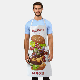 Aangepaste tekst & kleur Big Burger schorten
