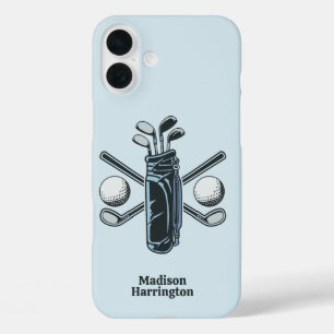 Aangepaste tekst & kleur Golf iPhone 16 Plus Hoesje